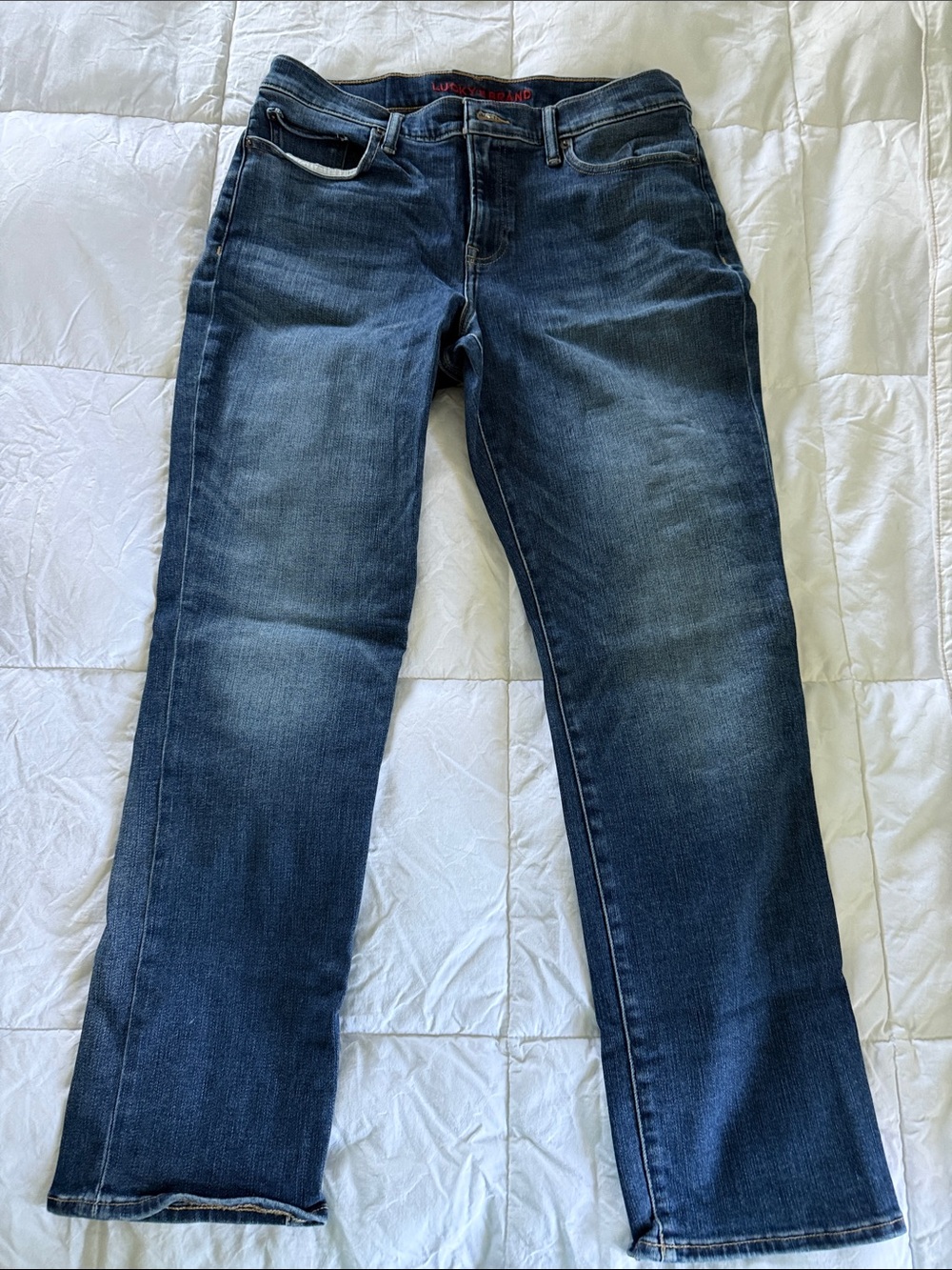 Lucky Brand Women's Dark Blue Straight Leg Jeans
